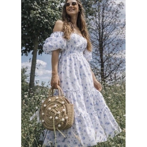 LoveShackFancy Dresses & Skirts - LoveShackFancy x Target Gemma Maxi Dress Medium Floral Romantic Cottagecore